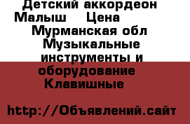 Детский аккордеон “Малыш“ › Цена ­ 4 000 - Мурманская обл. Музыкальные инструменты и оборудование » Клавишные   